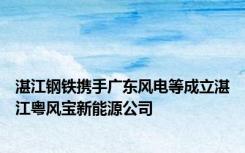 湛江钢铁携手广东风电等成立湛江粤风宝新能源公司