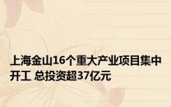 上海金山16个重大产业项目集中开工 总投资超37亿元