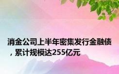 消金公司上半年密集发行金融债，累计规模达255亿元