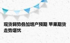 现货弱势叠加增产预期 苹果期货走势堪忧