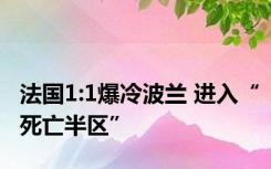 法国1:1爆冷波兰 进入“死亡半区”