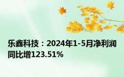 乐鑫科技：2024年1-5月净利润同比增123.51%