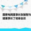 国家电网董事长张智刚与中国电建董事长丁焰章会谈