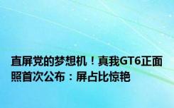 直屏党的梦想机！真我GT6正面照首次公布：屏占比惊艳