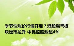 季节性涨价行情开启？港股燃气板块逆市拉升 中民控股涨超4%