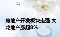 房地产开发板块走强 大龙地产涨超8%