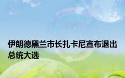 伊朗德黑兰市长扎卡尼宣布退出总统大选