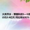 大禹节水：慧图科技1—5月订单合计约3.6亿元 同比增长93%