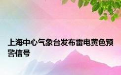 上海中心气象台发布雷电黄色预警信号