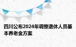 四川公布2024年调整退休人员基本养老金方案