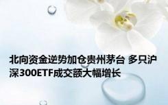 北向资金逆势加仓贵州茅台 多只沪深300ETF成交额大幅增长