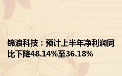 锦浪科技：预计上半年净利润同比下降48.14%至36.18%