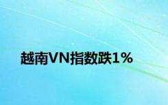 越南VN指数跌1%