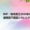 IMF：将乌克兰2024年GDP增速预测下调至2.5%-3.5%