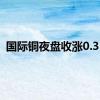 国际铜夜盘收涨0.35%