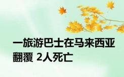 一旅游巴士在马来西亚翻覆 2人死亡