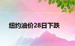 纽约油价28日下跌