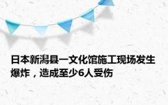 日本新潟县一文化馆施工现场发生爆炸，造成至少6人受伤