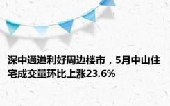 深中通道利好周边楼市，5月中山住宅成交量环比上涨23.6%