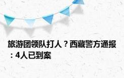 旅游团领队打人？西藏警方通报：4人已到案