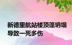 新德里航站楼顶篷坍塌导致一死多伤