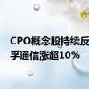 CPO概念股持续反弹 天孚通信涨超10%