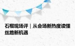 石榴现场评｜从会场新热度读懂丝路新机遇