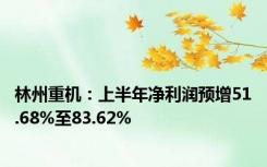 林州重机：上半年净利润预增51.68%至83.62%