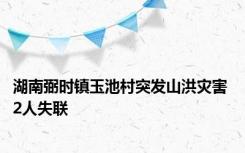 湖南弼时镇玉池村突发山洪灾害 2人失联