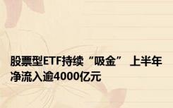 股票型ETF持续“吸金” 上半年净流入逾4000亿元