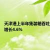 天津港上半年集装箱吞吐量同比增长4.6%