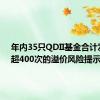 年内35只QDII基金合计发布了超400次的溢价风险提示