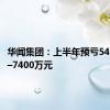 华闻集团：上半年预亏5400万元–7400万元