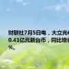 财联社7月5日电，大立光6月营收40.41亿元新台币，同比增长49.89%。