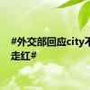 #外交部回应city不city走红#