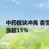 中药板块冲高 香雪制药涨超15%