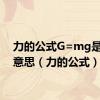 力的公式G=mg是什么意思（力的公式）