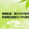 渤海轮渡：预计2024年半年度净利润同比增加52.50%到83.00%