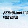 多只沪深300ETF尾盘出现显著放量