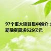 97个重大项目集中推介 北京近期融资需求626亿元