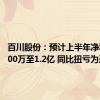 百川股份：预计上半年净利润8000万至1.2亿 同比扭亏为盈