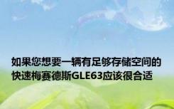 如果您想要一辆有足够存储空间的快速梅赛德斯GLE63应该很合适