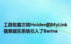 工具包首次将Holden的MyLink信息娱乐系统引入了Barina