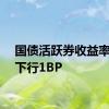 国债活跃券收益率普遍下行1BP