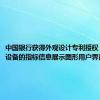 中国银行获得外观设计专利授权：“电子设备的指标信息展示图形用户界面”