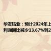 华友钴业：预计2024年上半年净利润同比减少13.67%到28.06%