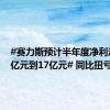 #赛力斯预计半年度净利润13.9亿元到17亿元# 同比扭亏为