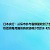 日本央行：从债市参与者那里收到了各种意见，包括将每月国债购买额减少到约2-3万亿日元等