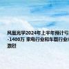 凤凰光学2024年上半年预计亏损1000万-1400万 家电行业和车载行业市场竞争激烈