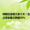 特斯拉连续大涨十天！在美国市占率却首次跌破50%